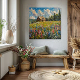 L'immagine del paesaggio su tela Estate dalla nonna